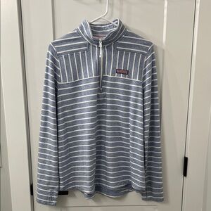 Vineyard Vines Blue and White Striped Pullover